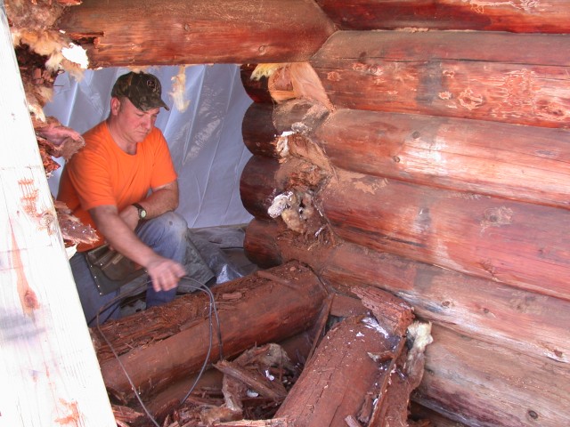 Log restoration project 09