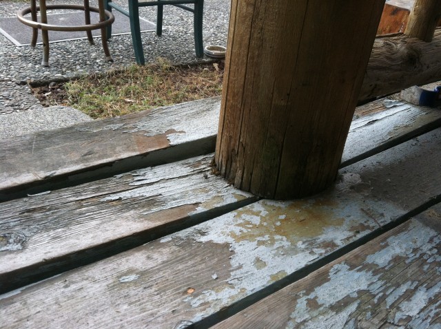 Deck before replacement