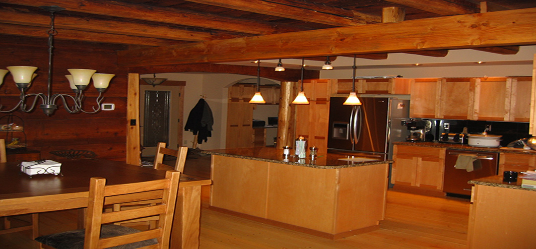 log home restoration interior